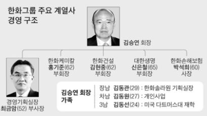 김승연 회장 없는 한화그룹 최금암 부사장이 이끈다