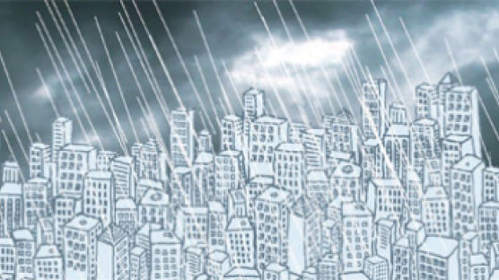 먹구름 유격대의 기습 … 게릴라성 폭우