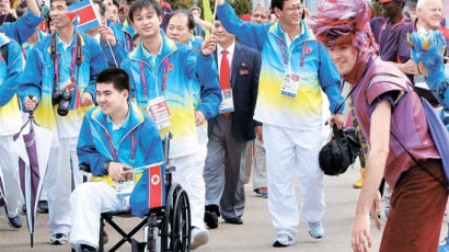 [사진] 패럴림픽 첫 참가 북한 선수단 