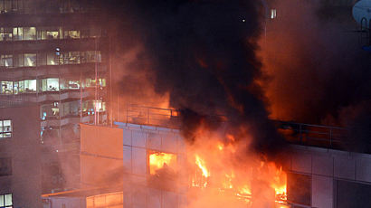 서울 북창동 상가 밀집지역서 큰 불