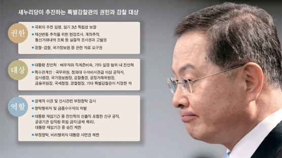 특별감찰관 임기 보장 … 국정원 자료 열람권도