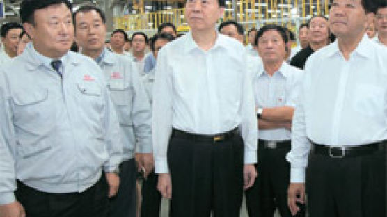 중국 권력 서열 4위 자칭린 기아차 장쑤성 공장 방문