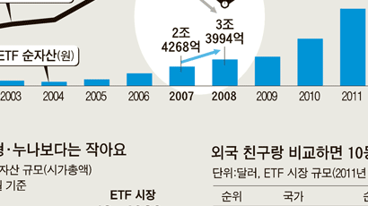 [그래픽 뉴스] ETF, 10년 새 39배 성장 … 세계 톱10