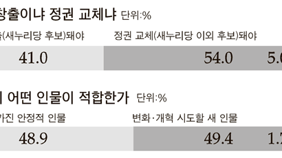 [2012대선 유권자에게 묻는다] 안정적 인물 48.9% … 개혁적 인물 49.4%