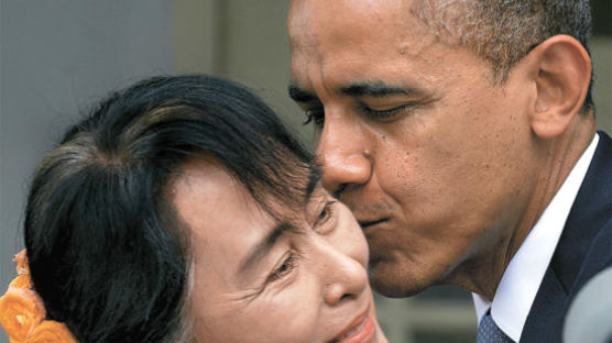 [사진] 오바마, 미 대통령 첫 미얀마 방문