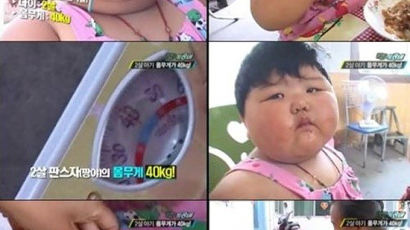 2살 여아 몸무게가 40kg…"왜 살쪘는지 모르겠다"