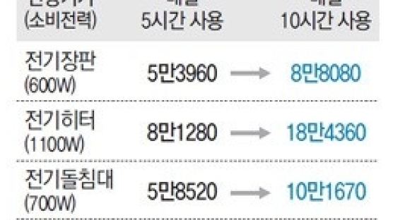 겨울철 누진세 대란 ‘요금 폭탄’ 피하려면…