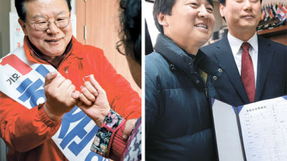 [사진] 노원병 재·보선, 허준영·안철수 박빙