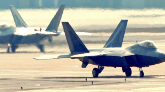[사진] 오산 공군기지의 F-22 랩터