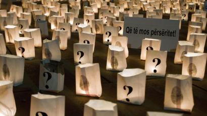 [사진] 코소보전쟁 실종자 추모 촛불