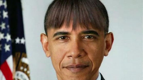 [사진] 오바마의 새로운 머리스타일?