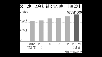 한국 땅 쇼핑하는 '차이나 머니'