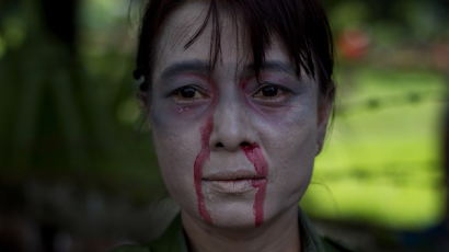[사진] 미얀마 카친주 분리독립 전투희생자 추모행진