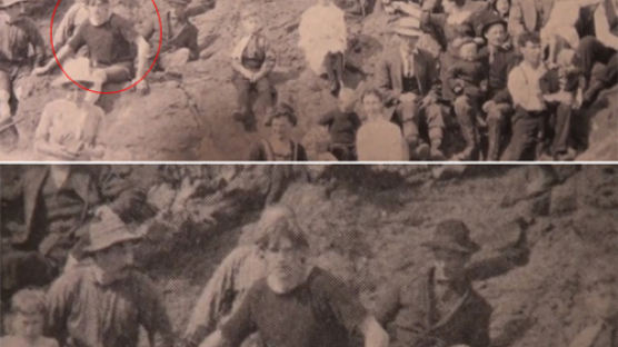 1917년 시간 여행자 사진 발견 진위 논란