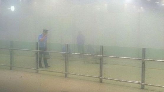 [사진] 중국 베이징 서우두 공항 폭발물 폭발사고