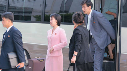 [사진] 광주에 온 북한 청소년 방문단 