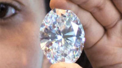 세계서 가장 큰 300억원대 다이아몬드 경매