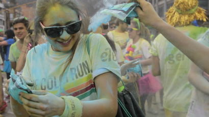 [사진] 내 얼굴색이 엉망이어도 좋아... 콜롬비아 보고타 Color Run 행사