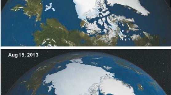 북극 빙하 증가, 1년 새 60% 늘어…미니 빙하기 오나