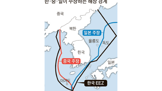 바다영토 전쟁 … 한국 해상관할법 vs 일본 EEZ법