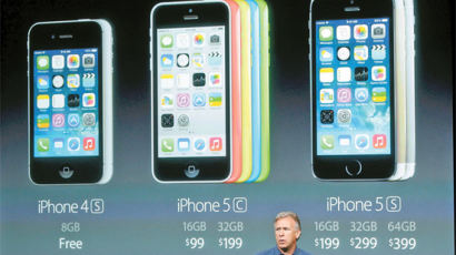 중저가 컬러 아이폰5C 내놓은 애플 … 프리미엄 전략 버리다