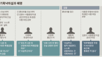 기획낙마설 증폭 … 청와대 "보도 후 적법 감찰"