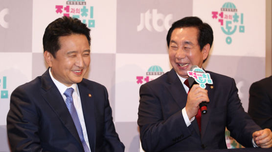 JTBC '적과의 동침' 김성태 의원 "목소리 큰 사람은…" 몸싸움 포지션 공개