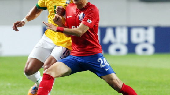 [사진] 한국-브라질 국가대표 축구경기 0-2 완패