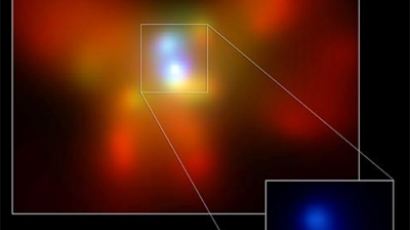 쌍둥이 블랙홀 발견 "신기한 우주 공간…두 은하가 충돌 후 합쳐지기 직전"