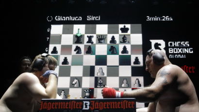 [사진] 체스와 권투를 한꺼번에...체스권투 선수권대회