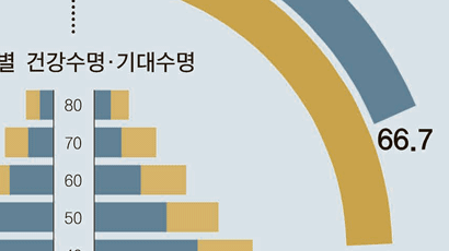 골골 15년 … 한국인, 기대수명 81.4년 건강수명 66년