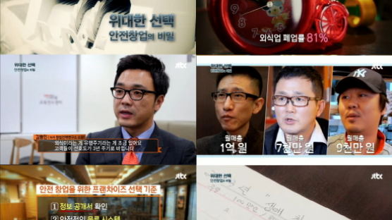 JTBC 특집다큐 ‘안전창업의 비밀’ 집중 조명