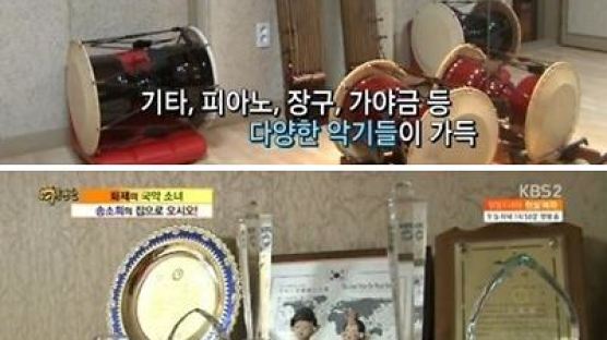 송소희 집공개, 정갈하고 단아한 집…한복만 100여 벌