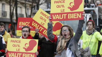 [사진] 프랑스 낙태반대 시위