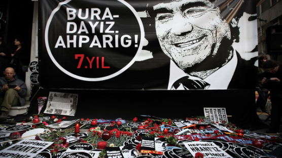 [사진] 터키 아르메니아계 언론인 피살 7주기 추모 행진