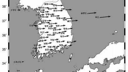 한반도 동쪽 이동, 독도는 무려 5cm 이상 일본 쪽으로… '충격'