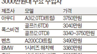 3000만원대 수입차 타볼까