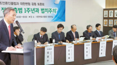 “박근혜 정부 법치 흔들” … 민간 탓 vs 정부 탓, 진단은 극과 극