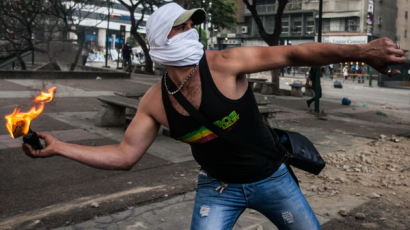 [사진] 끝날 줄 모르는 베네수엘라 시위