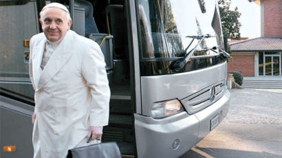 [사진] 교황의 소박한 피정 