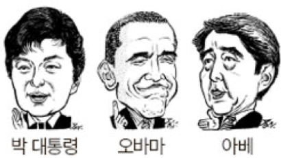 북핵 이슈 … 박 대통령, 아베와 대화 물꼬