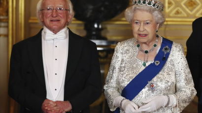 [사진] 영국 국빈 방문한 아일랜드 대통령 위한 여왕 환영만찬