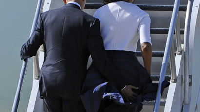 [사진] 오바마 대통령의 나쁜 손?