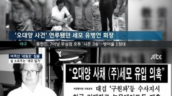 세월호 침몰, 청해진해운 실소유주 유병언 '오대양 사건' 연루 의혹 