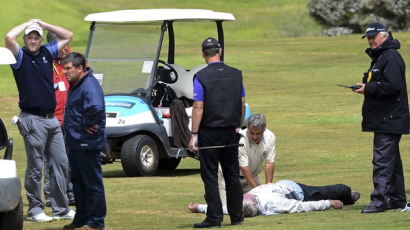 [사진] 골프 경기중 사망한 캐디 '이안 맥그리거'