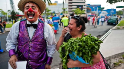 [사진] 라틴 아메리카 광대들의 ‘웃음 축제’