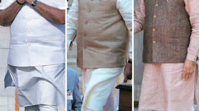 옷으로 하는 정치 … 패션 아이콘 모디 인도 총리