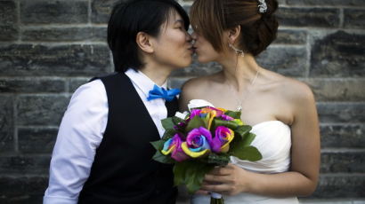 [사진] ‘셀레브레이션 오브 러브’ LGBT 결혼식