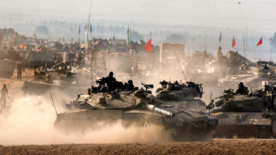 이스라엘 지상군 가자지구 진입 … "주민 떠나라"