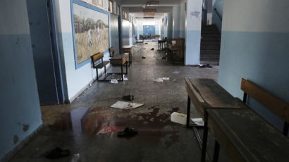 [사진] 이스라엘, 유엔 학교 폭격